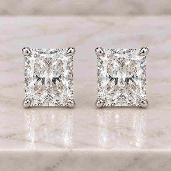 Elegant Pear Cut Lab Grown Diamond Studs, Minimalist Solitaire Earrings