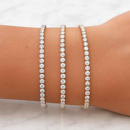 Elegant Wedding Gift Bridal Jewelry Luxury Sparkle 14K Gold Diamond Flower Bracelet Dainty Floral Blossom Jewelry