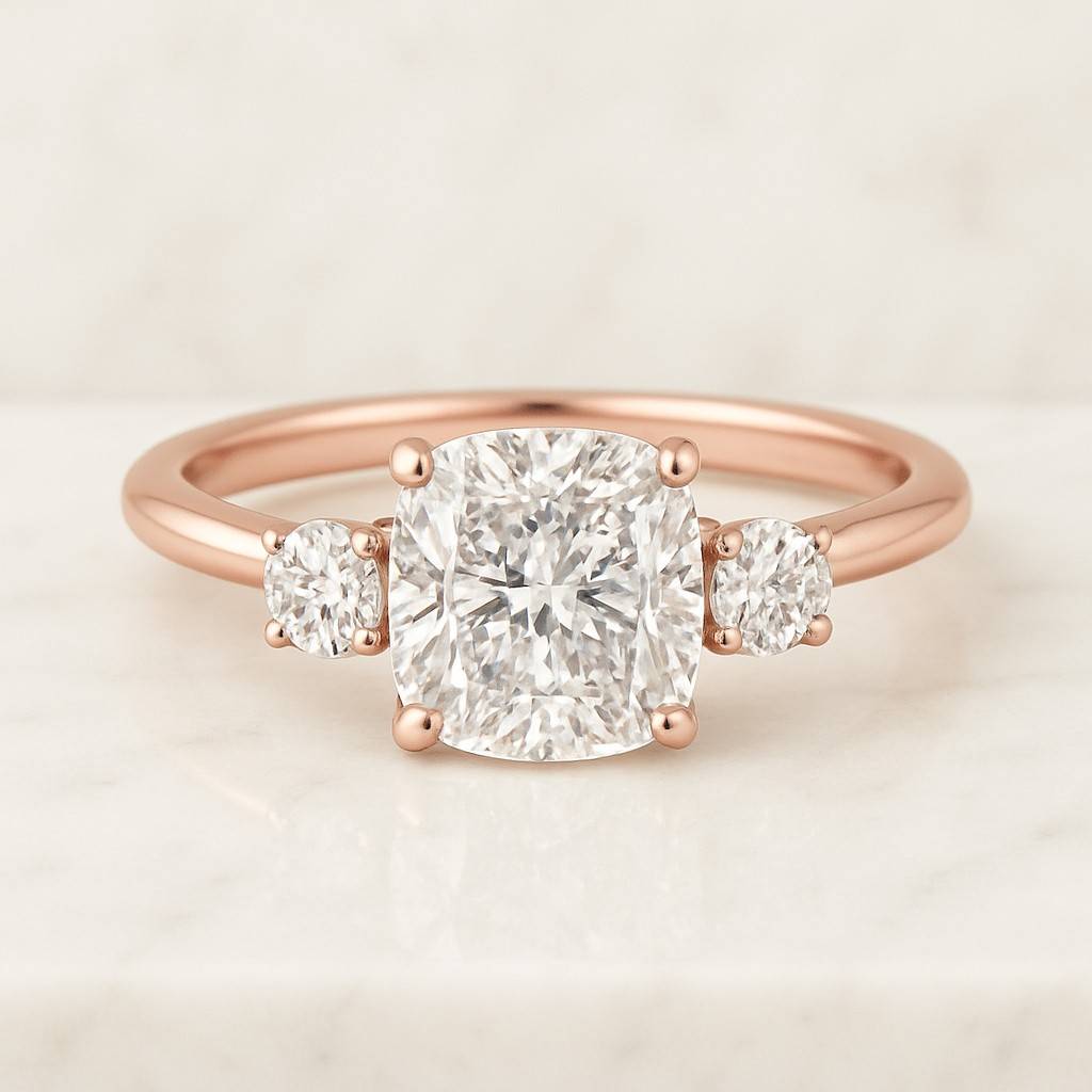 Elongated 4.00 Ct Cushion Cut Fancy Yellow Lab Grown Diamond Engagement Ring  IGI Certified