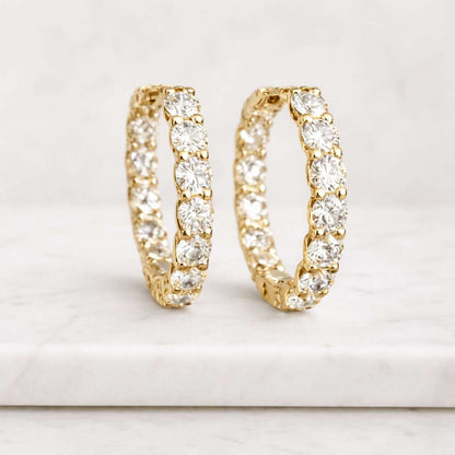 2 Carat Elongated Cushion East West Engagement Ring / 14k Gold Cathedral Solitaire Ring / Two Tone Yellow Gold Cushion Diamond Ring / Unique
