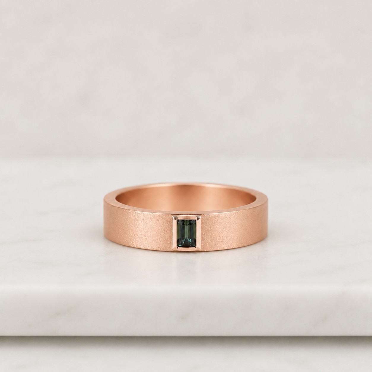 Emerald Custom Promise Ring Anniversary Gift for Him