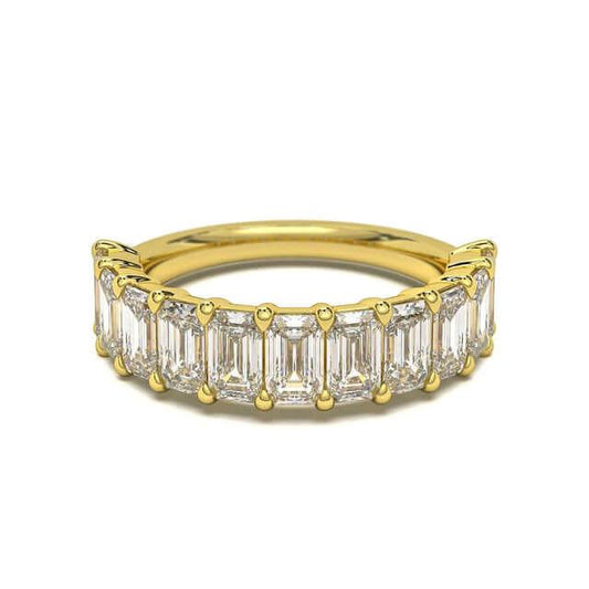 Emerald Cut Diamond Anniversary Ring