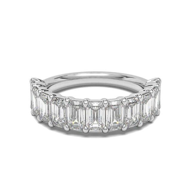 Emerald Cut Diamond Wedding Band