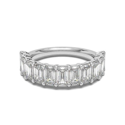 Emerald Cut Diamond Wedding Band