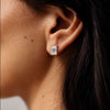 Emerald Cut Lab Grown Diamond Stud Earrings