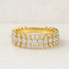 Marquise Shape Outline Pave Round Cut Diamond Ring