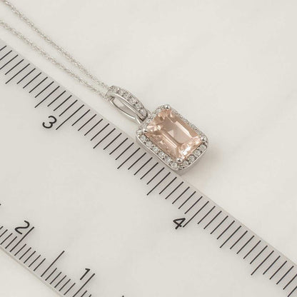 Emerald Cut Lab Grown Diamond Necklace