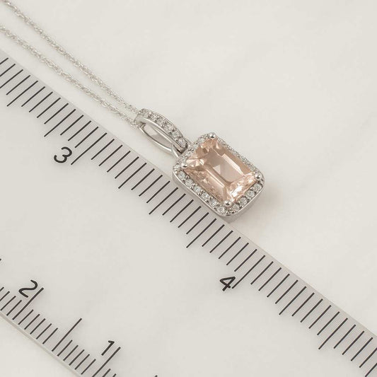 Emerald Cut Lab Grown Diamond Necklace
