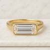 2.00 Carat Emerald Cut Lab Grown Diamond Signet Ring