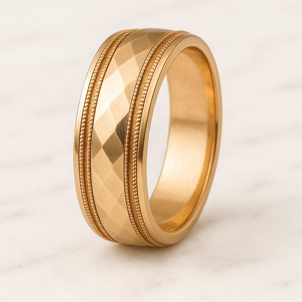 Emerald Cut Wedding Ring Genuine Lab Grown Diamond 7 Stone Band Prong Setting Emerald Lab Grown Diamond Ring Stackable Engagement Ring