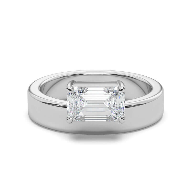 Emerald Diamond Cigar Ring