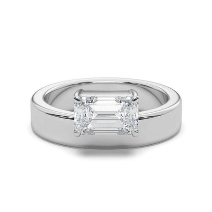 Emerald Diamond Cigar Ring