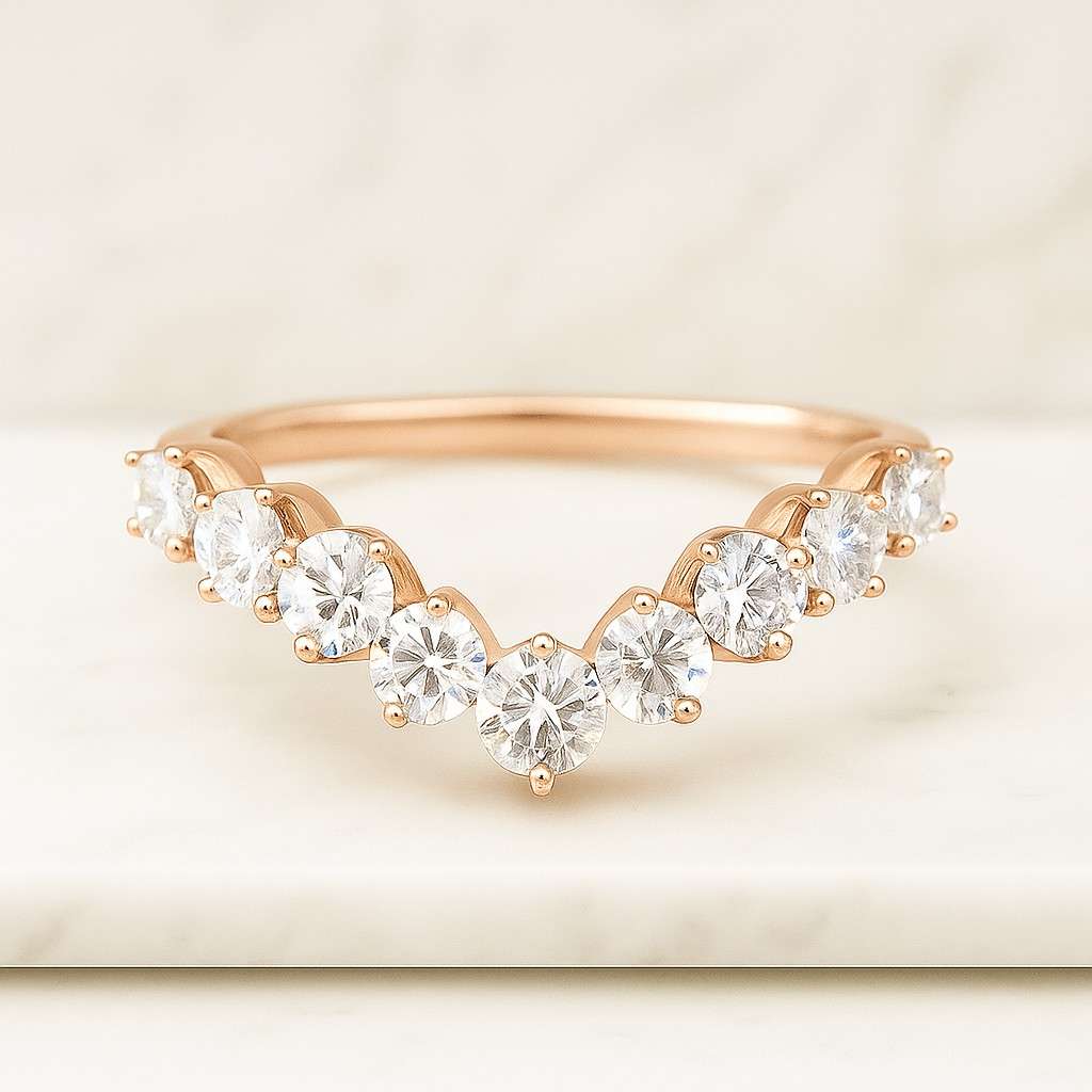 Baguette Diamond Band, Baguette & Round Cut Band Statement Band Stacking Band, Baguette Full Eternity Band Art Deco Band SimulateDiamond