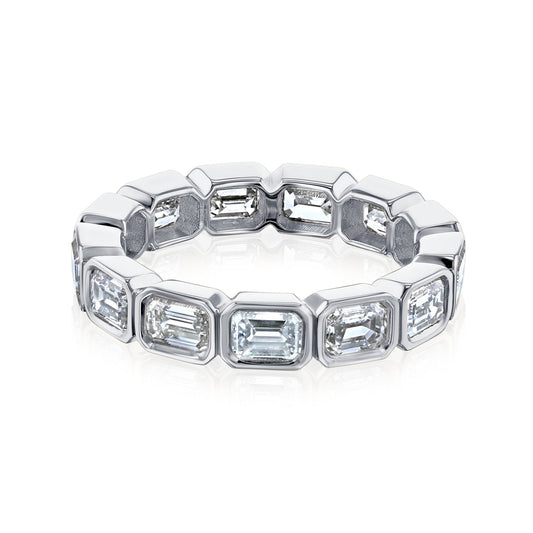  Emerald Diamond Full Eternity Band