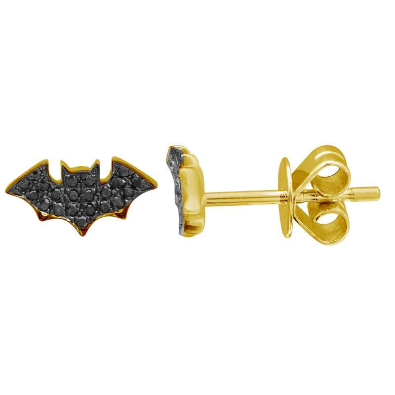 Enamel Black Bat Earring - Mother's Day Gift