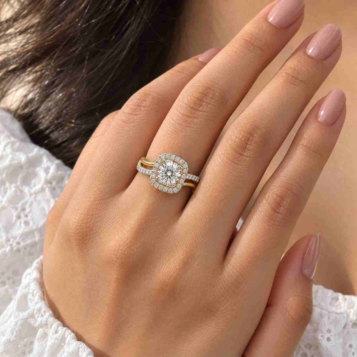 engagement ring 1.045 carat center with 0.40ct side diamonds – d vvs2 igi certified diamond