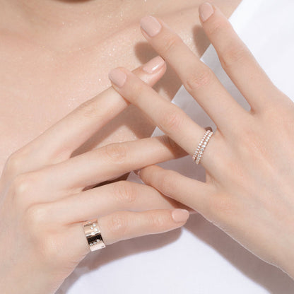 Engagement Ring 10K 14K 18K Solid Gold Matching Ring Stackable Ring Gift