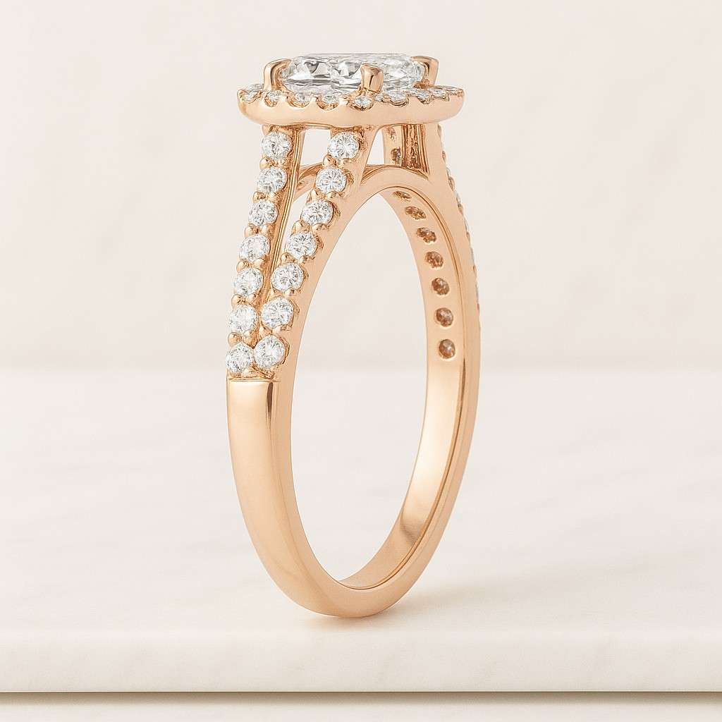 engagement ring diamond stacked wedding ring set best anniversary gift for wife