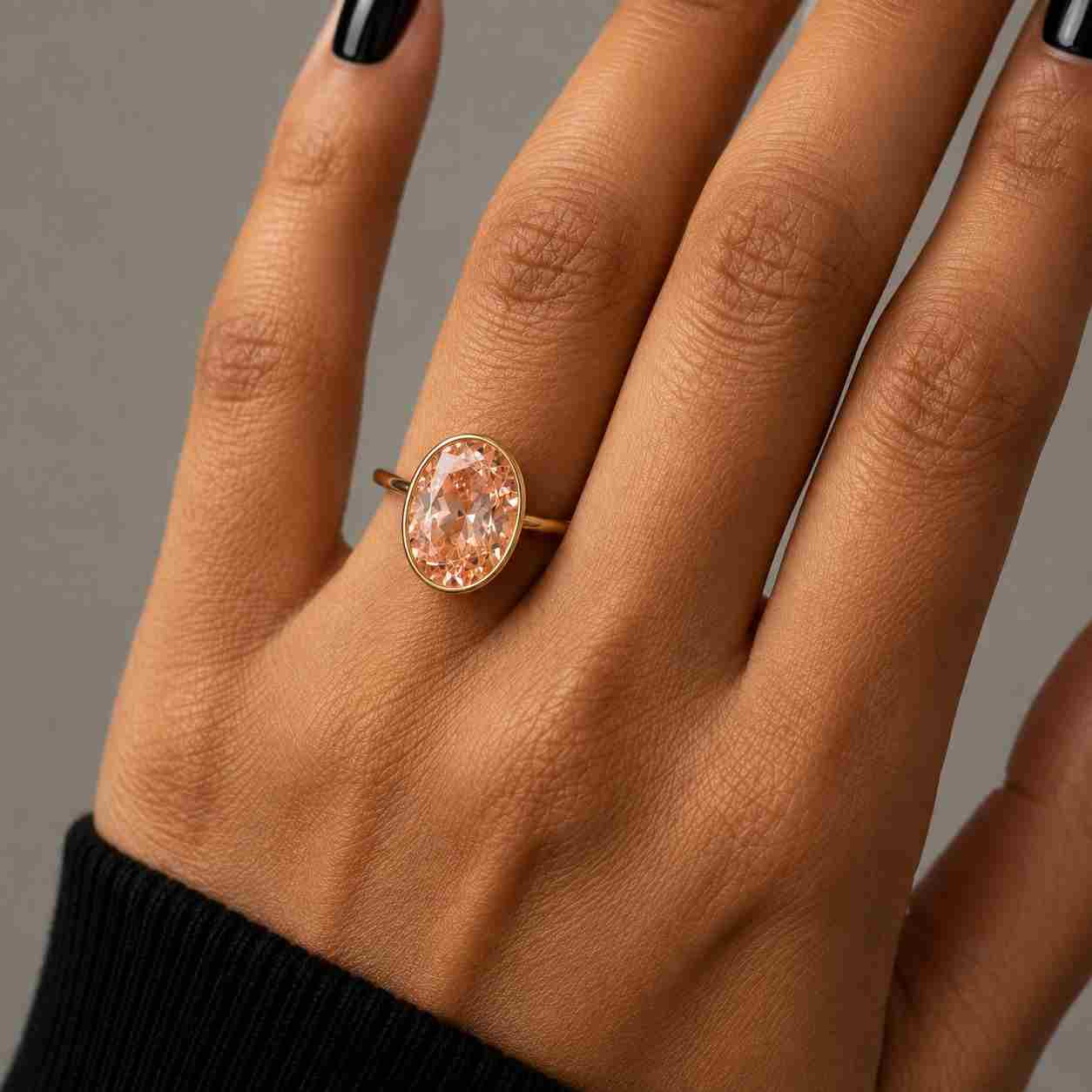  engagement ring, floral lab grown diamond ring, nature inspired yellow gold bridal ring