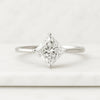 Princess Cut Diamond Moissanite Solitaire Engagement Ring