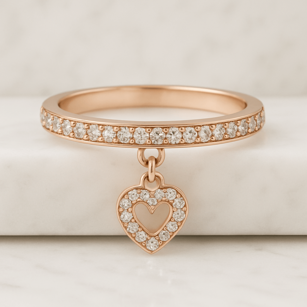 Engagement Ring Set Solitaire Marquise Ring with Matching Band