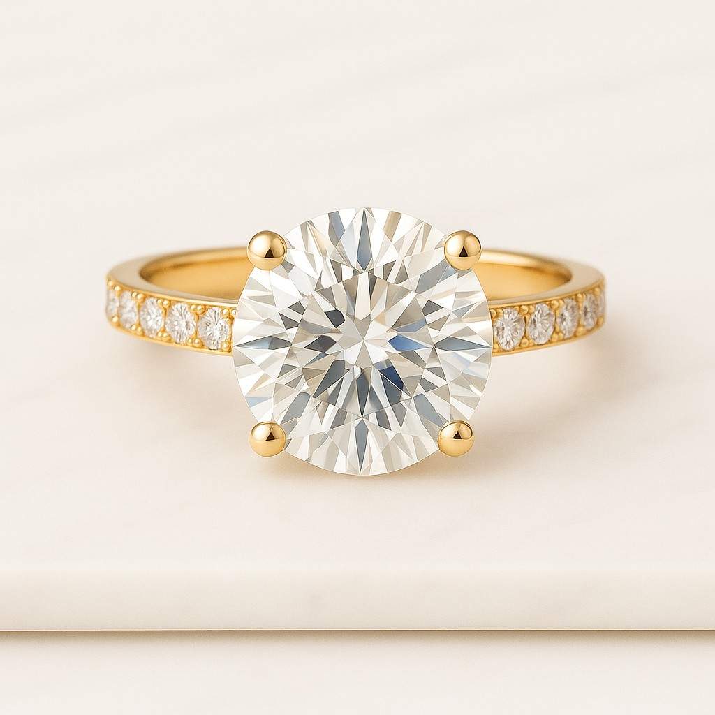 Engagement Ring for Her Diamond Stacked Wedding Ring Set Best Anniversary Gift for Wife