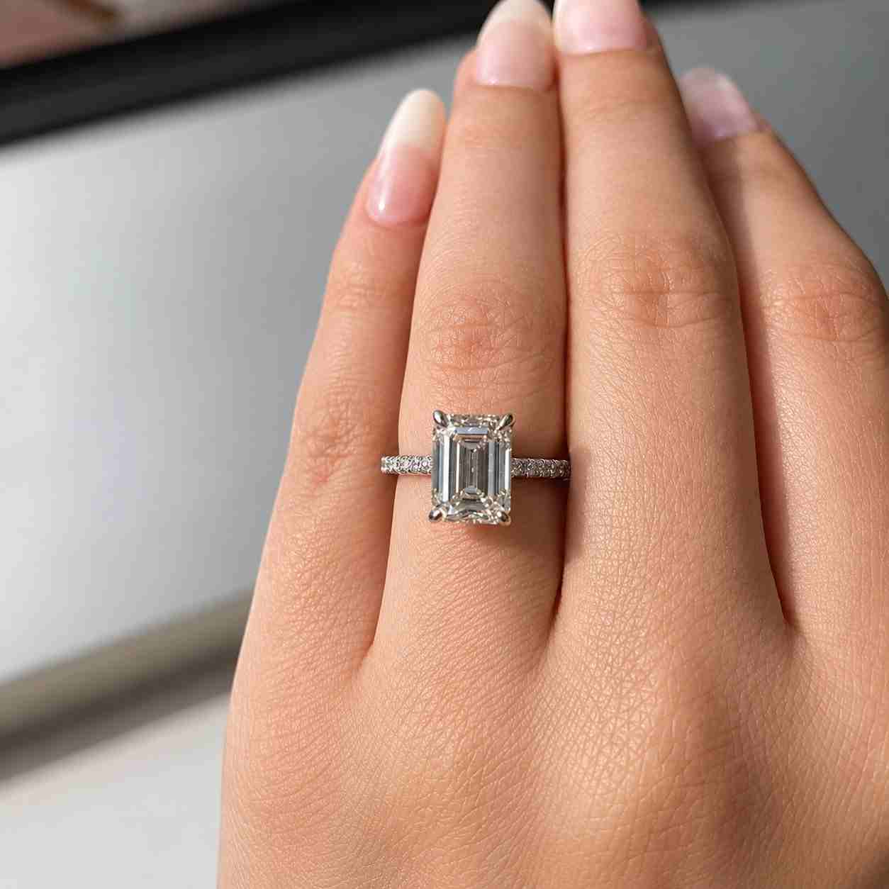 engagement ring for her lab grown diamond anniversary ring perfect gift