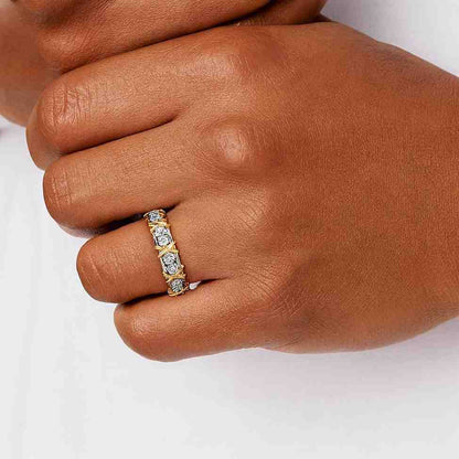 Eternity Band Stackable Anniversary Ring for Women Romantic Promise Ring Gift for Her