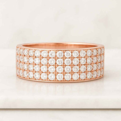 Eternity Band in 14K Yellow Gold Stackable Handmade Band