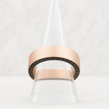 Eternity Lab Grown Diamond Band Round Cut Diamonds Ring 14k Gold Half Eternity Matching Band