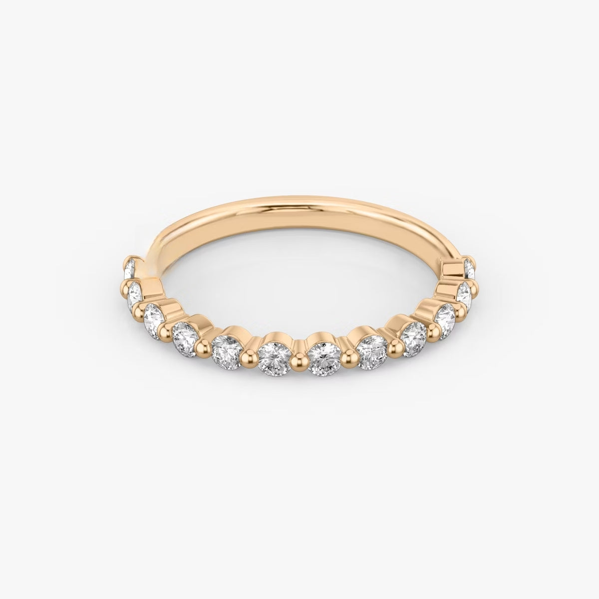 Eternity Ring, Gold Round Ring, Gift For her
