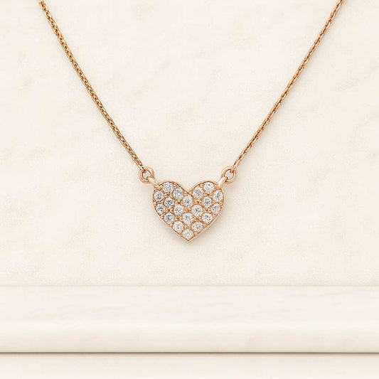 Everyday Necklace Pave Circle Pendant Pave Diamond Disc Necklace 925 Sterling Silver