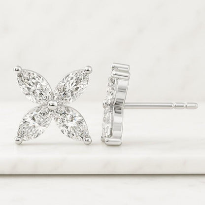 Everyday Push Back Diamond Stud Earring Gift For Her