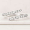 0.45 CT Round Diamond Bypass Wedding Band
