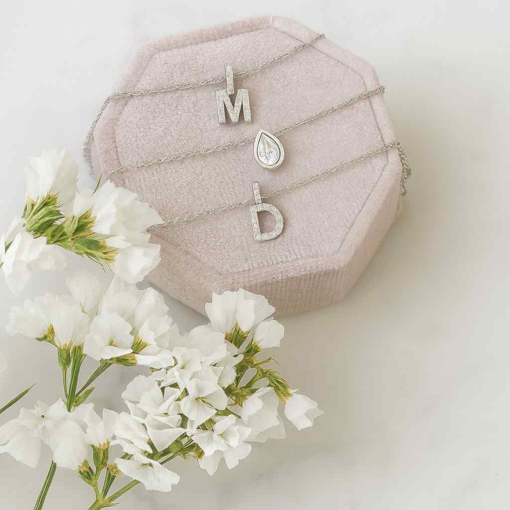 Everyday Wear Necklace Bezel Set Pendant Necklace Minimalist Birthday Gift For Her