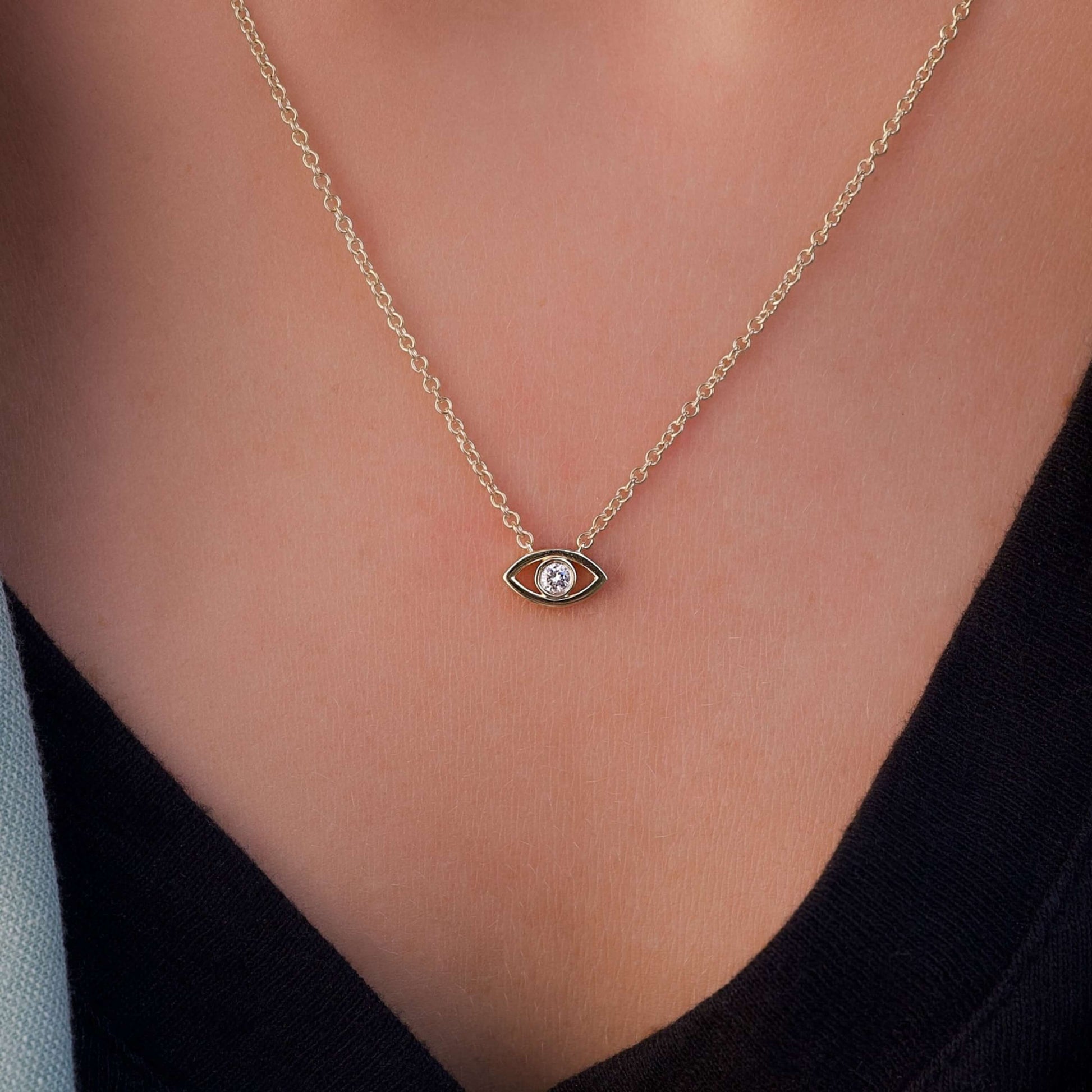 Evil Eye Good Luck Charm Pendant For Her