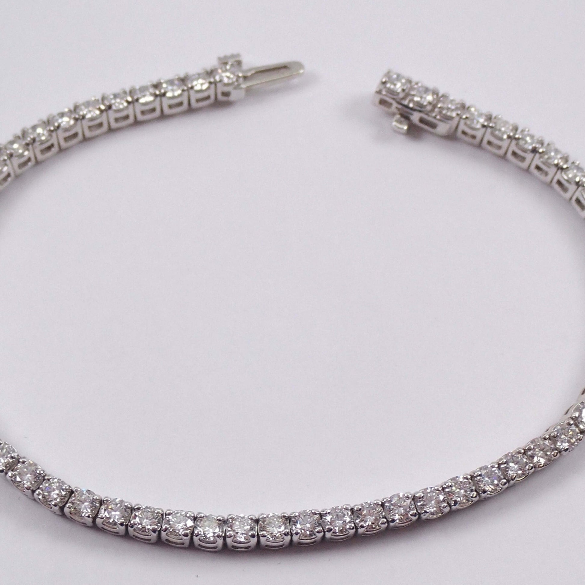 F+ Round Cut Moissanite Tennis Bracelet All Sizes For Her