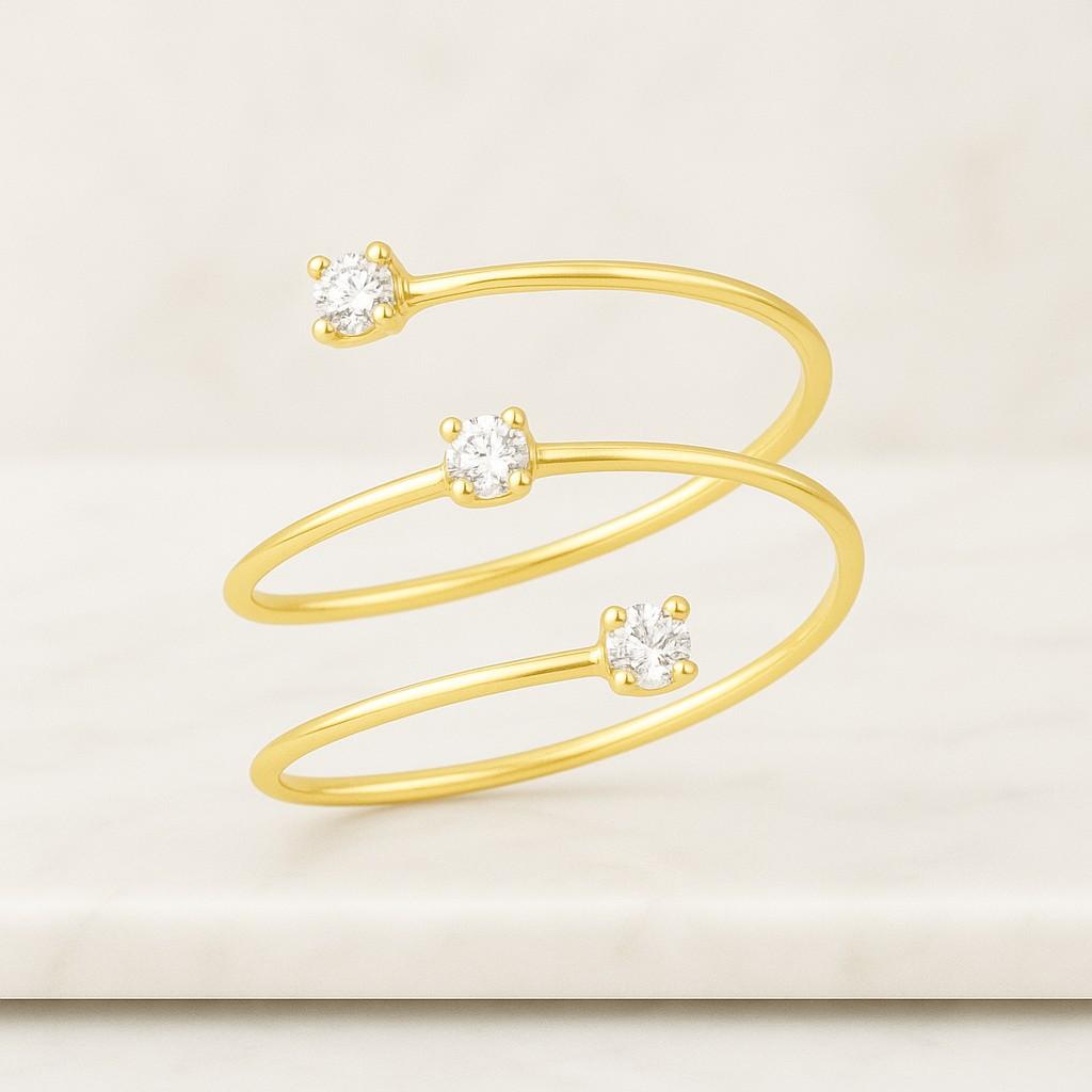 Finger Wrap Diamond Wedding Ring Wrap Around Ring