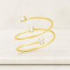 Round Cut Lab Grown Diamond Women’s Spiral Band