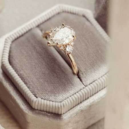 Five Claw Prong Basket Set Women's Ring