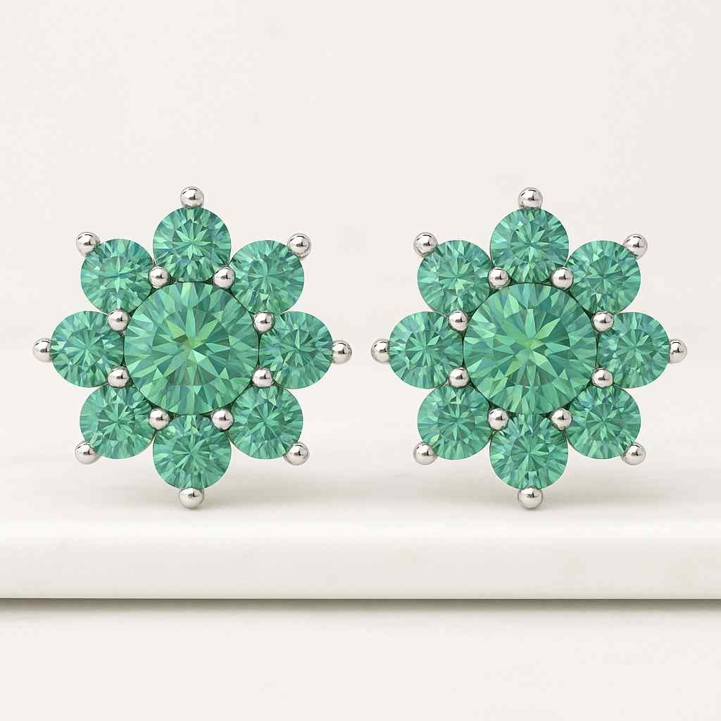 Flower Cut Lab Created Loose Diamond For Engagement Ring