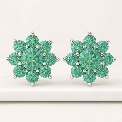 Flower Cut Lab Created Loose Diamond For Engagement Ring