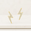Lab Grown Diamond Lightning Bolt Stud Earrings