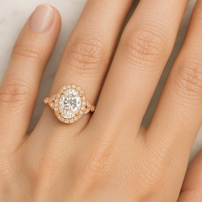 Flower Style Natural Diamond Stud Earrings 14K Gold Round Cut Real Diamond Studs Flower Studs For Women Wedding Engagement Gift Earring Botanical Studs