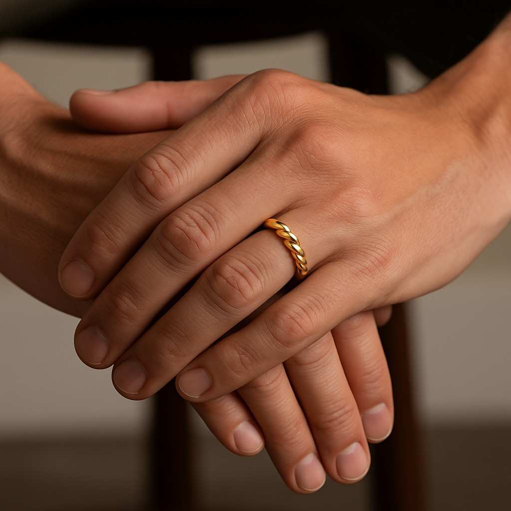 Full Bezel Set Diamond Wedding Band For Wome