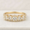 Round Lab Grown Diamond Half Eternity Wedding Band