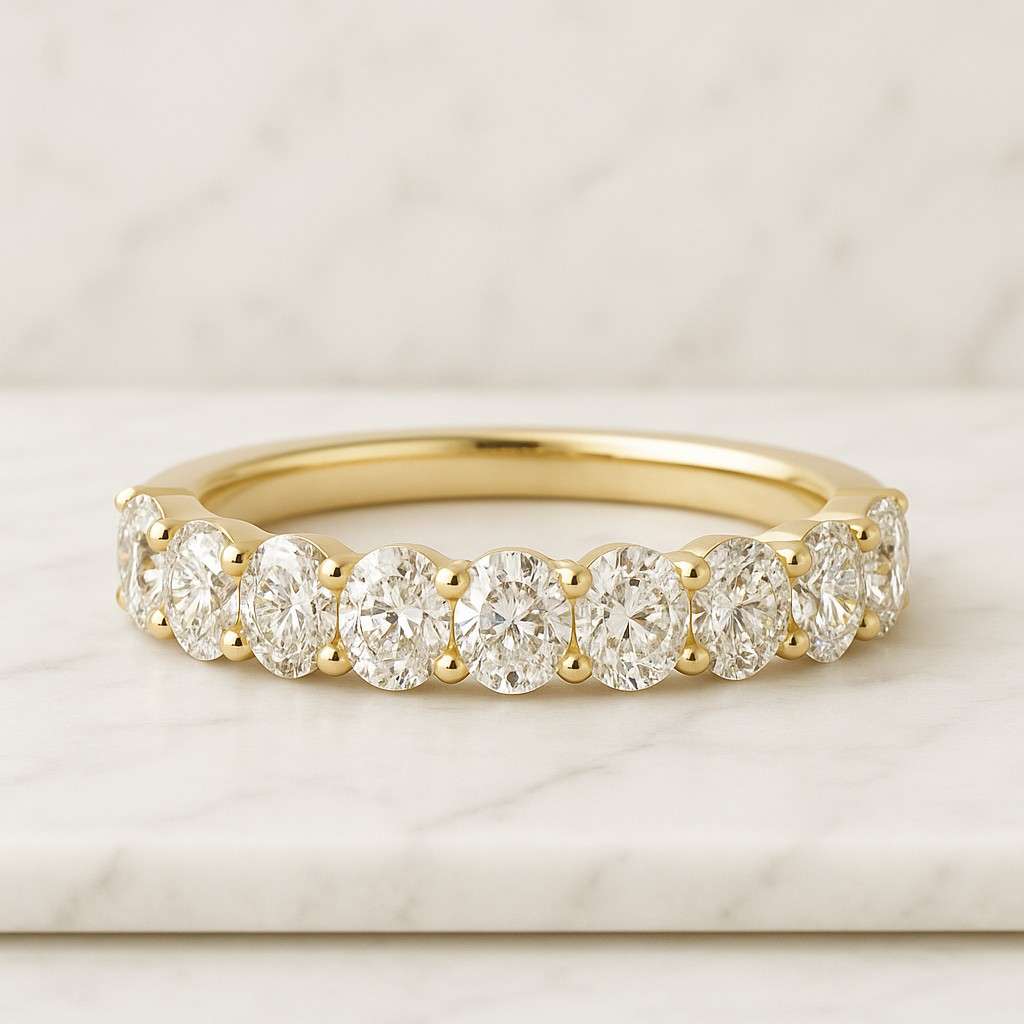 Full Eternity Stackable Band Anniversary Gift For Her