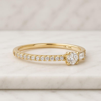 Full Eternity U Prong Set Wedding Band Amazing Round Brilliant Cut Moissanite Band