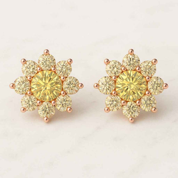 Gemstone Stud Earrings Marquise Cut Lab Diamond Cluster Set Earrings Screw Back Earrings Ready To Ship Earrings