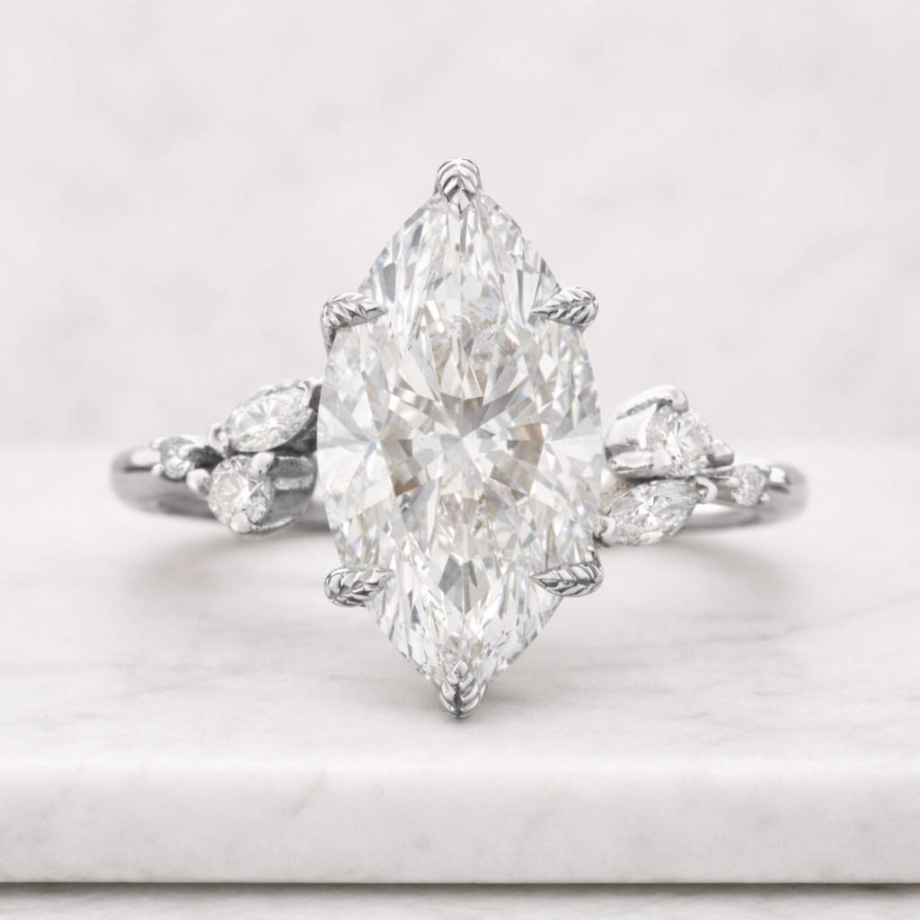 genuine lab grown diamond anniversary ring